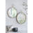 Iron Frame Vertical Round Mirror