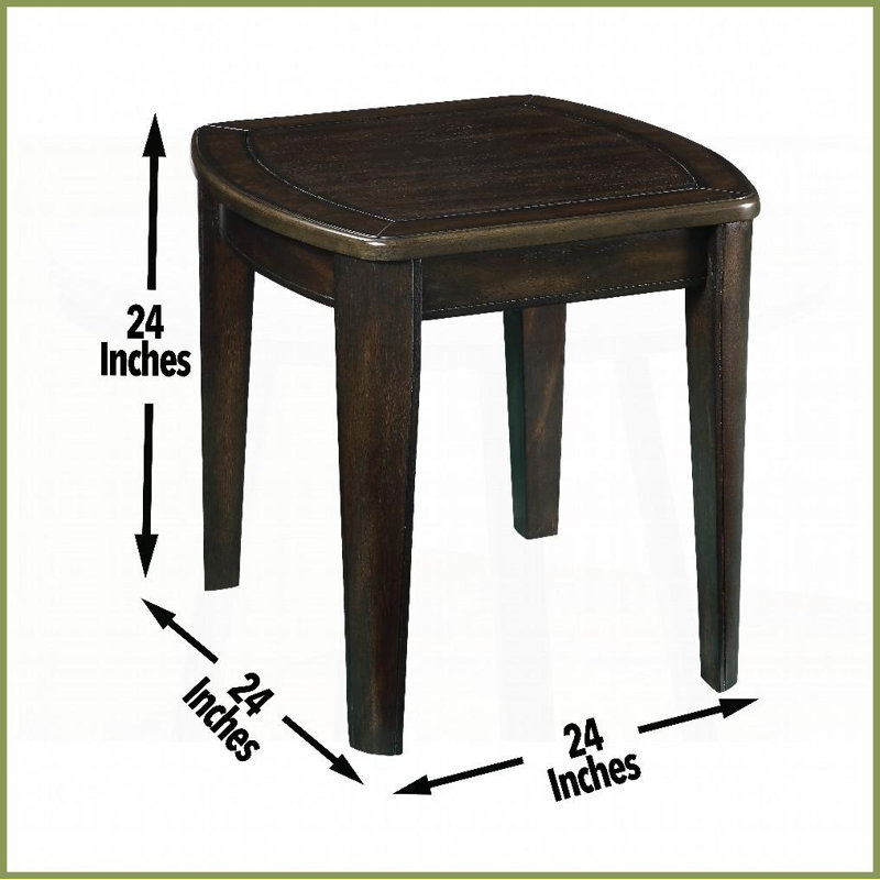 Table basse réversible en placage de bois brun Diletta