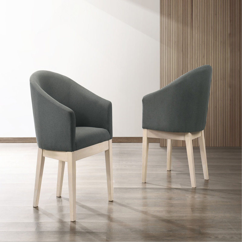 Ensemble de 2 fauteuils demi-tonneau l 23 po Orsola