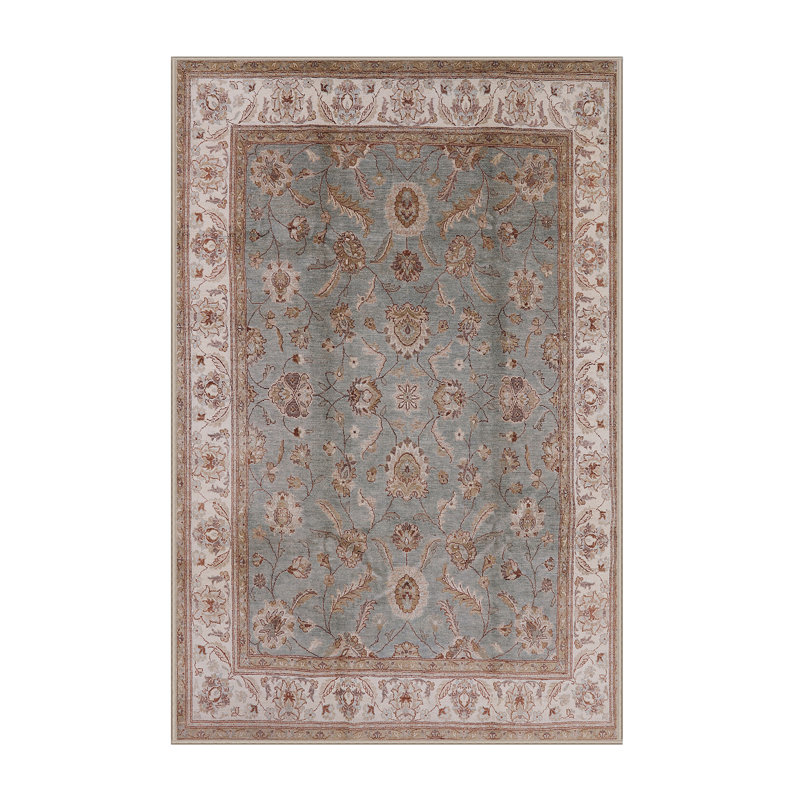Tapis oriental bleu / brun Mogens, Rectangle 4 pi x 6 pi
