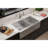 36" L x 20" W Double Basin Farmhouse Kitchen Sink