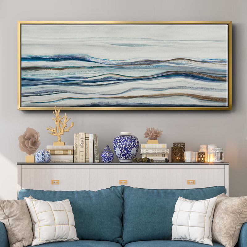 Shifting Sands- Framed Canvas, 20" H x 50" W