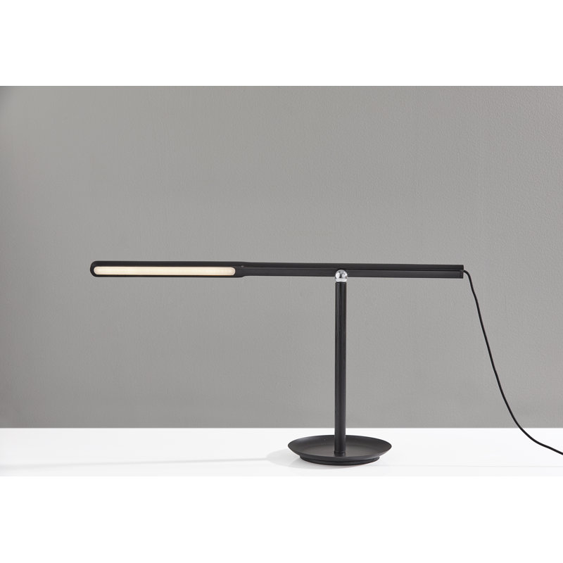 Lampe de bureau 27 po Dris, Noir