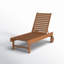 Beckton 25.5'' Outdoor Eucalyptus Chaise Lounge