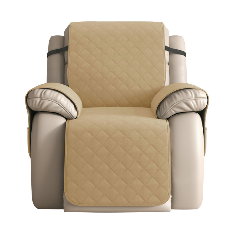 Housse matelassée et réversible pour fauteuil inclinable, Kaki, Grand H 91 po x l 28 po x P 22 po