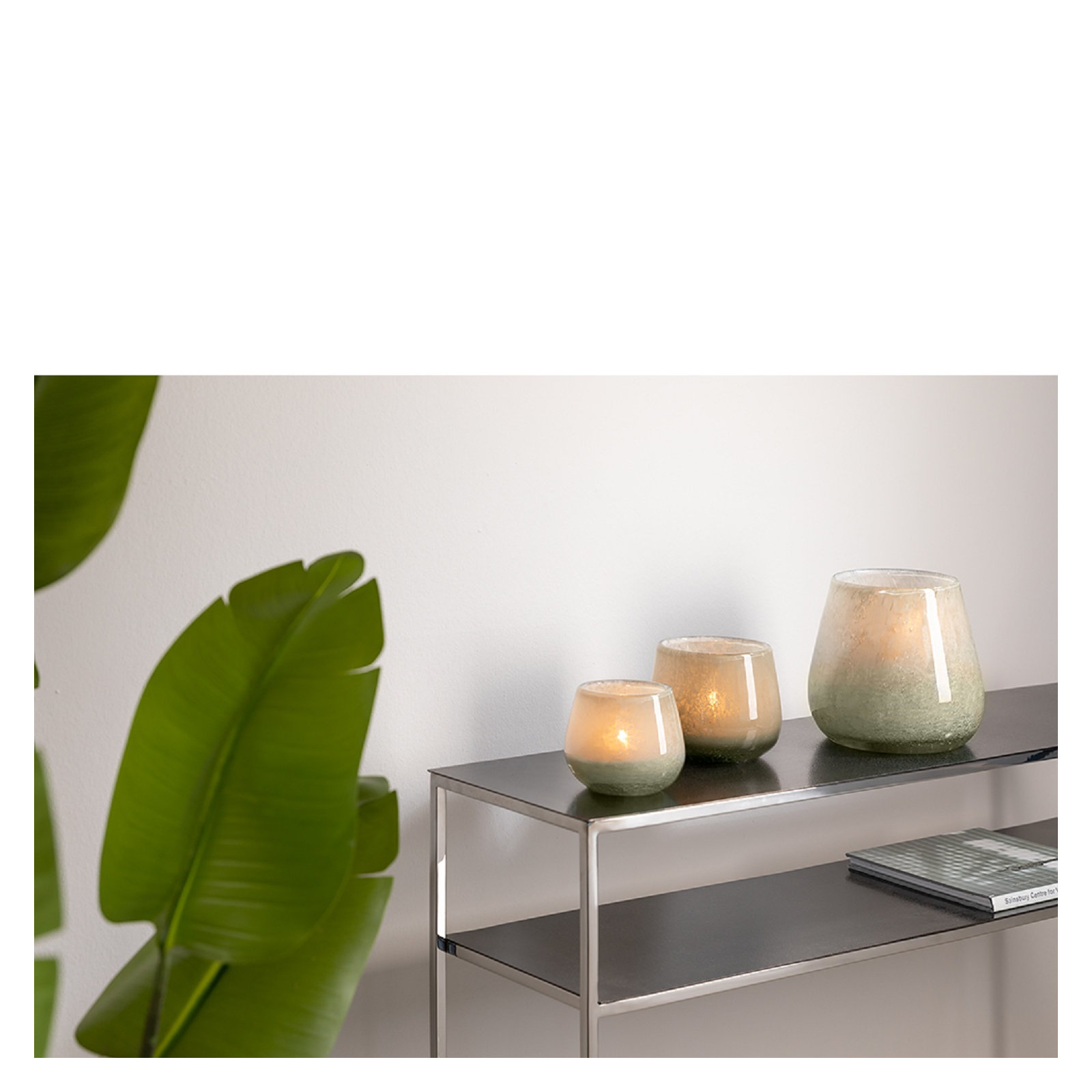 Marly Glass Lantern Vase Lg, 3.94" H  x 4.33" W x 4.3" D