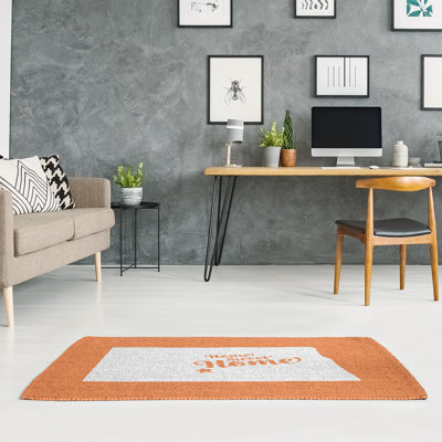 Tapis de zone orange bismarck home