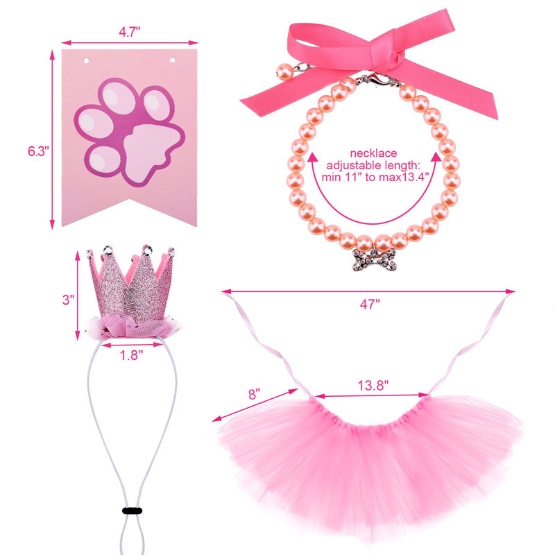 Ensemble de tenue d'anniversaire pour chien