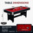 Hathaway Spartan 6 Ft Pool Table, with Ping Pong Multi Game Combo Tables for Family Recreation Game Rooms - Includes Billiard Balls, Cues, Paddles, Brush & More