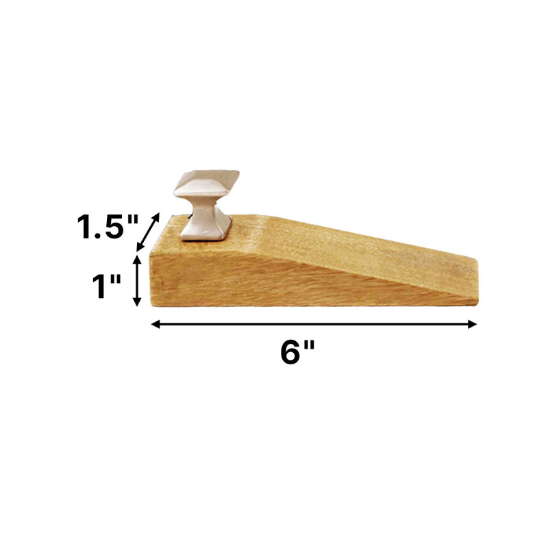 Wedge Wood Floor Mount Stop