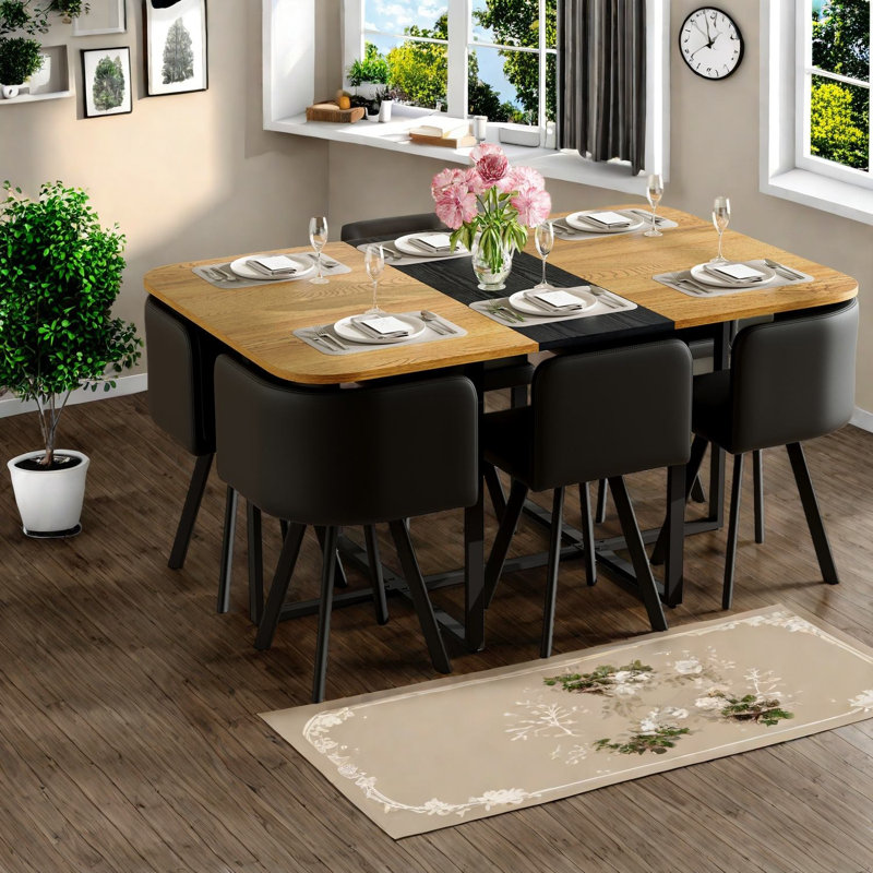 Ensembles de table de salle à manger moderne (doit inclure à la fois la table et la chaise), cuisine en MDF