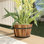 Pot de fleurs en baril Bathily