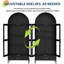 Armoire arquée 72,8 "avec portes et tiroir en verre
