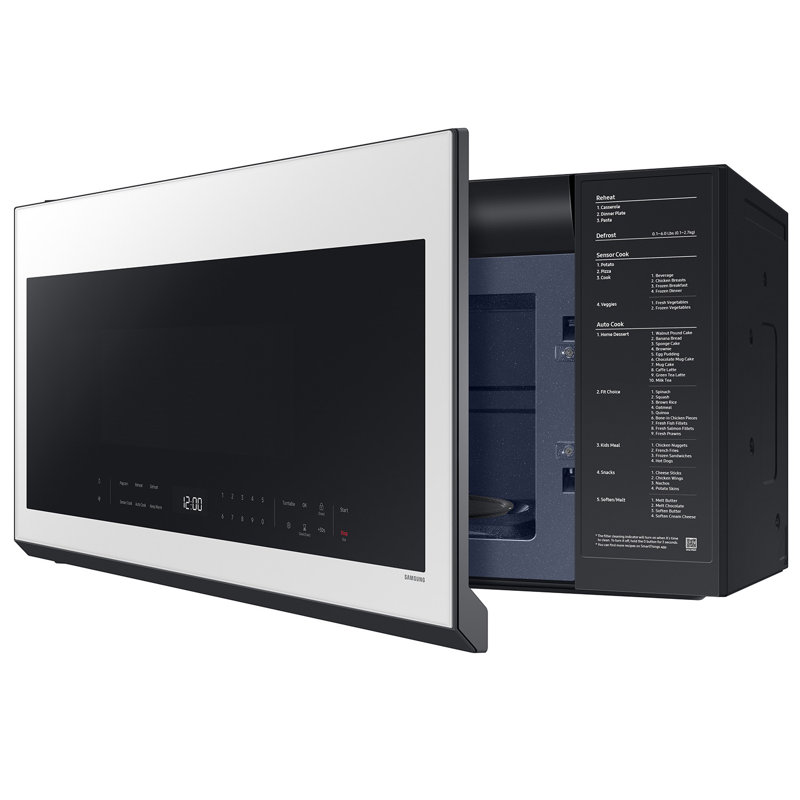 Samsung Over-the-Range Microwave 2.1 cu. ft. with Wi-Fi, White Glass
