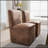 Versatile Swivel Upholstered Dining Chairs with Casters and Storage, Suitable for Multiple Rooms and Various Activities-79406541