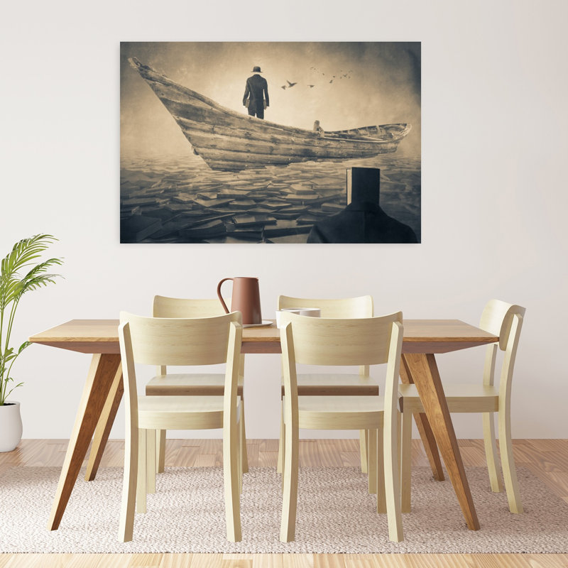 Reproduction d'art mural surréel surréel, H 32 po x l 48 po