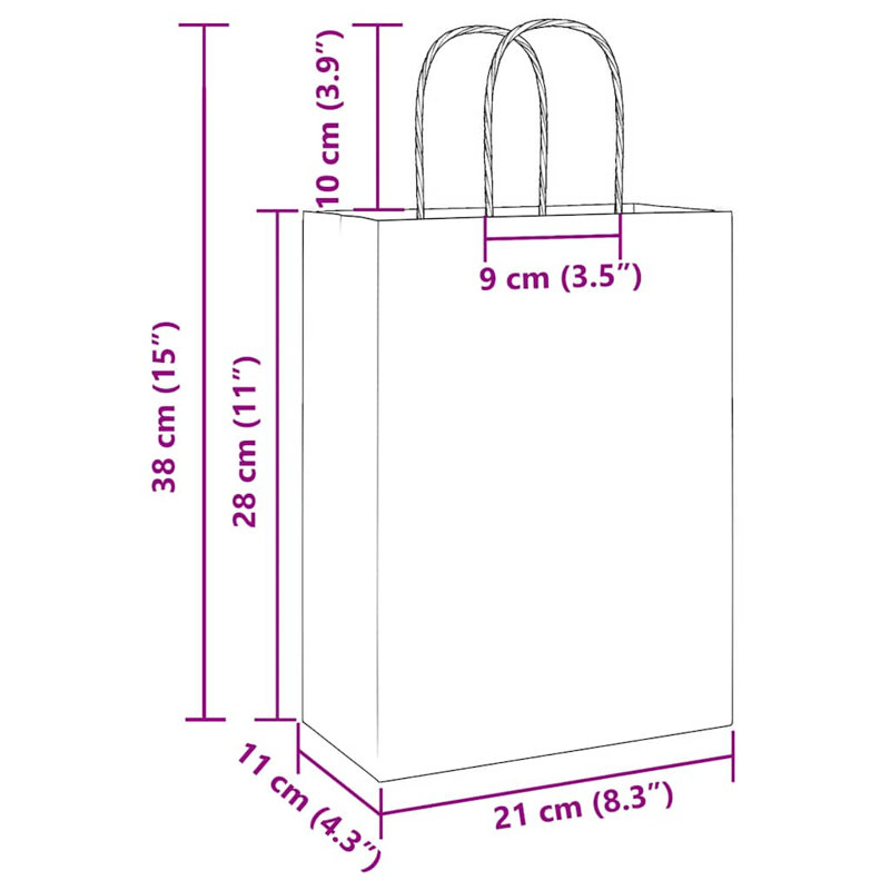 Gift Wrap Storage, 21 x 11 x 28 cm, Black