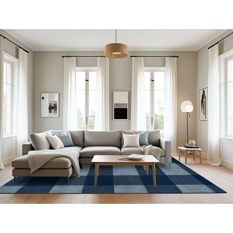 Tapis botanique lavable à la machine, Rectangle 8 pi x 10 pi