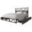 Full Metal Platform Bed With Storage In Natural Oak-396706233-396706182