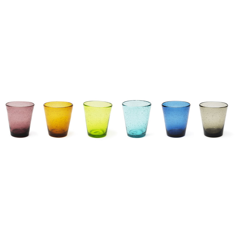 Color Bubble 250ml Drinking Glass Set