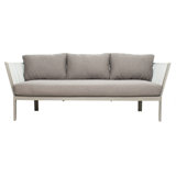 Archipelago 81'' Powder Coated Aluminum Outdoor Patio Sofa with Sunbrella® Cushions