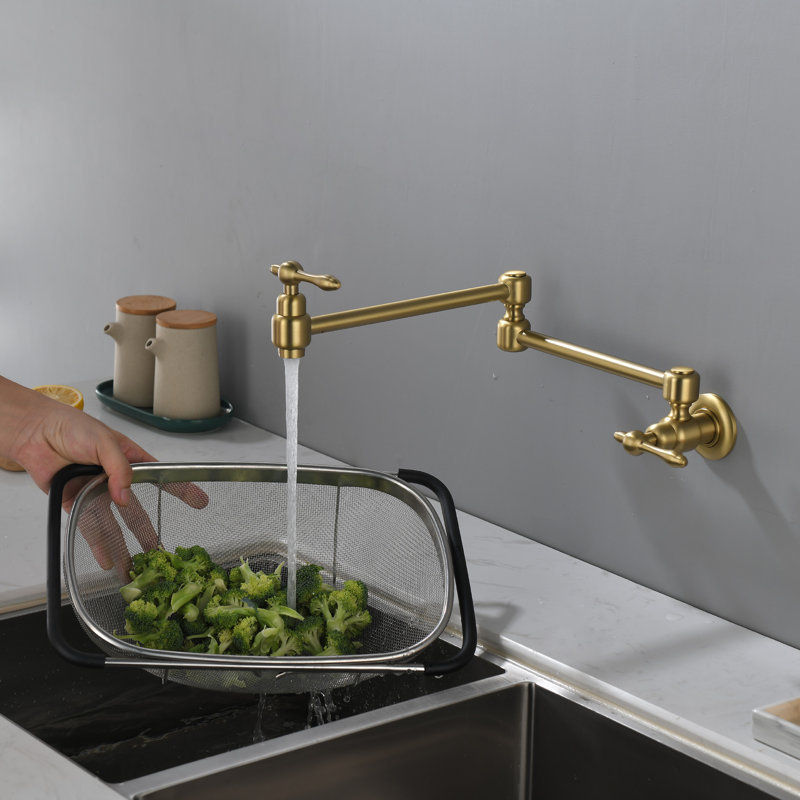 SHAMANDA Kitchen Faucet, Brushed Gold