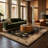 Rug Branch Yasmin 7' x 9' (6'6" x 9'4") Cream/Black Persian Medallion Indoor Area Rug, Traditional, Low Pile, Stain-Resistant Carpet - Living Room, Bedroom, Dining Room, and Kitchen-1416246317