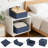 Closet Storage Bins 6 Pack - Foldable Fabric Trapezoid Organizer Baskets For Shelves, Clothing Storage Box For Toys, Books, Towels, And Clothes-214238463