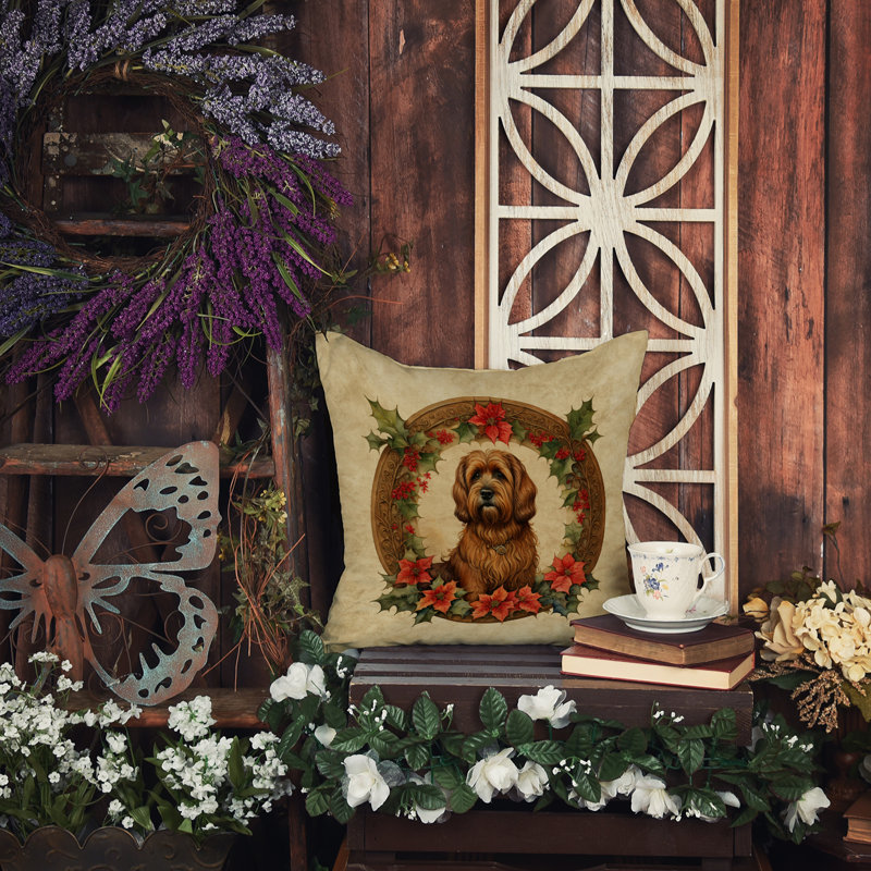 Coussin Christmas, 14 po x 14 po, Carré
