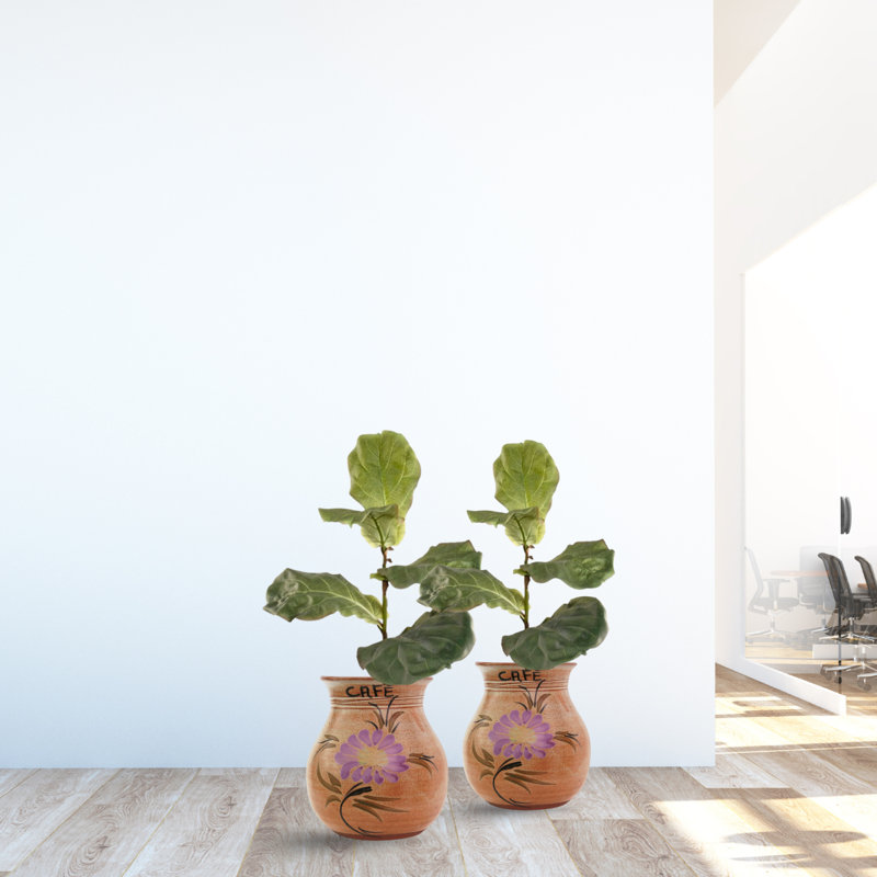 36'' Faux Fiddle Leaf Fig Branch, 2