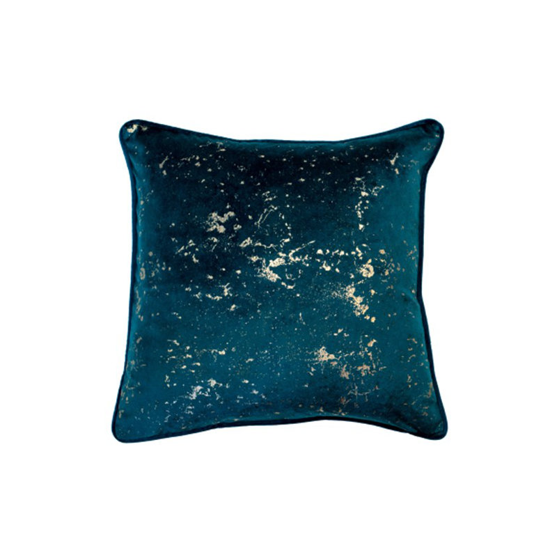 Abstract Sqaure Throw Cushion, Teal