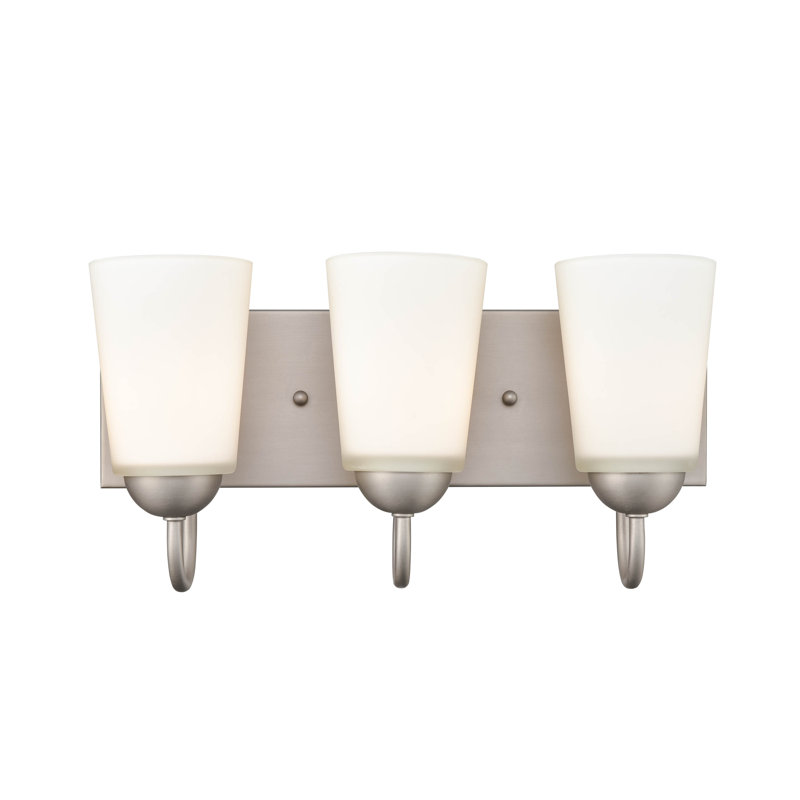 Ardath Dimmable Vanity Light, Satin Nickel, 3