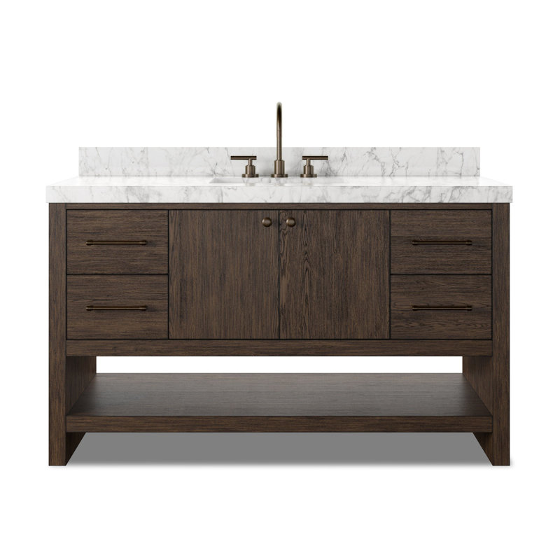 Anthem Single Vanity, Satin Espresso Oak