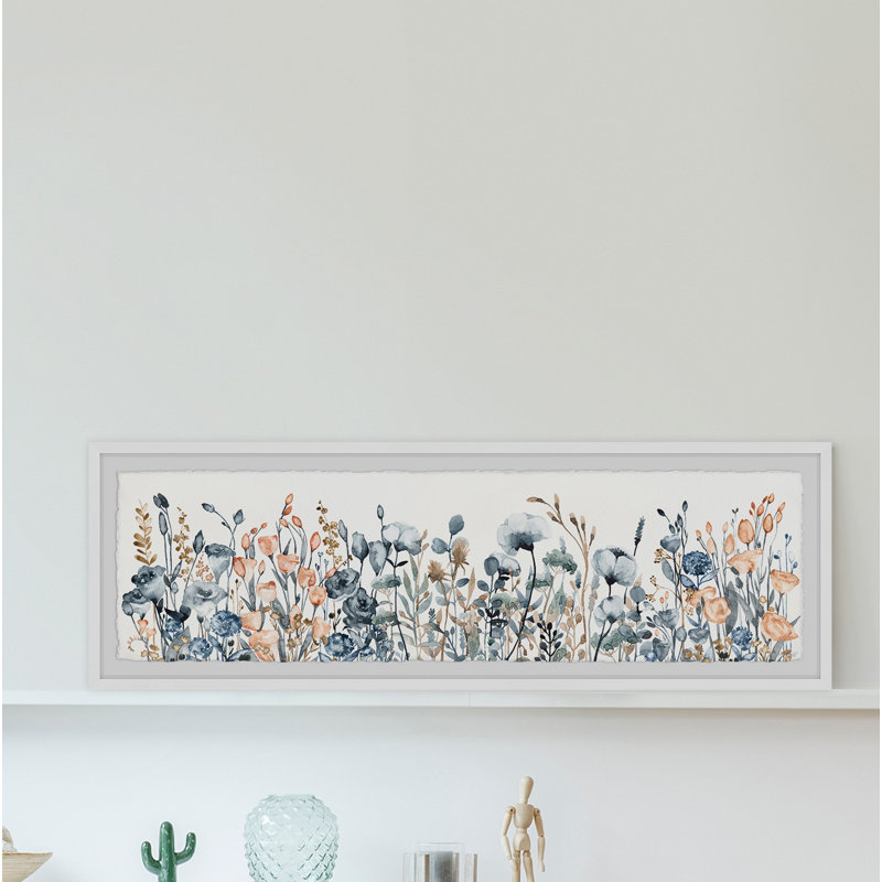 « Beautiful Flower Farm »-cadre photo panoramique sur papier, H 15 po x l 45 po x P 1,5 po