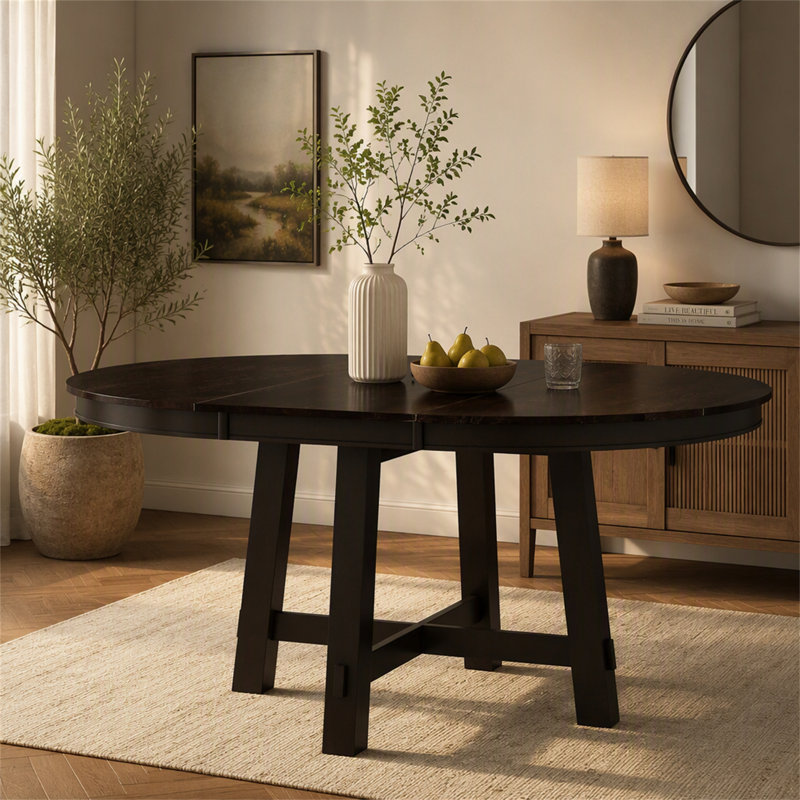 Table de salle à manger extensible Farmhouse, Espresso