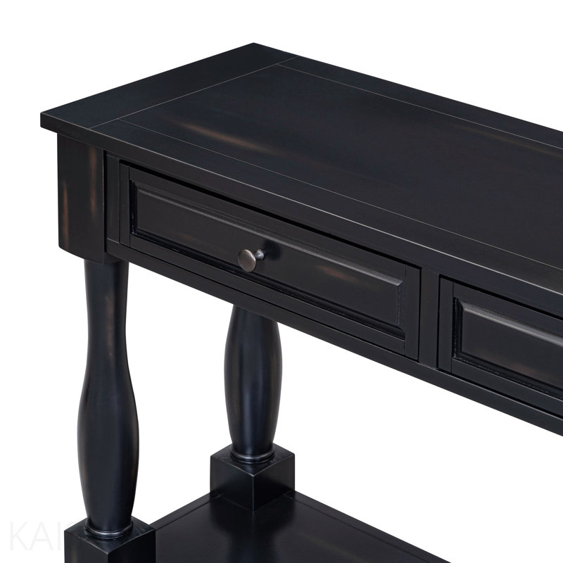 Console de 63 po, tiroirs et tablette pour le vestibule - Espresso, 30" H x 63" W x 14.8" D, Espresso, Espresso, Espresso