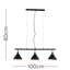 Westford 3 - Light Black Pendant