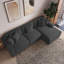 Canapé modulaire en velours côtelé 3 pièces Milbrey-439441746-439441759