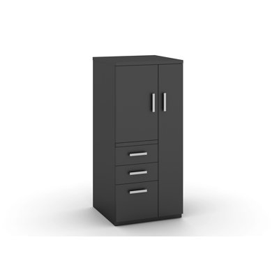 Interra Steel Filing Storage Cabinet with 3 Drawers, Interlock System, Smooth Open-Close,Right by Friant
