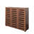 Afore 4-Tier Storage Shoe Cabinet with Louvered Doors-1887661101