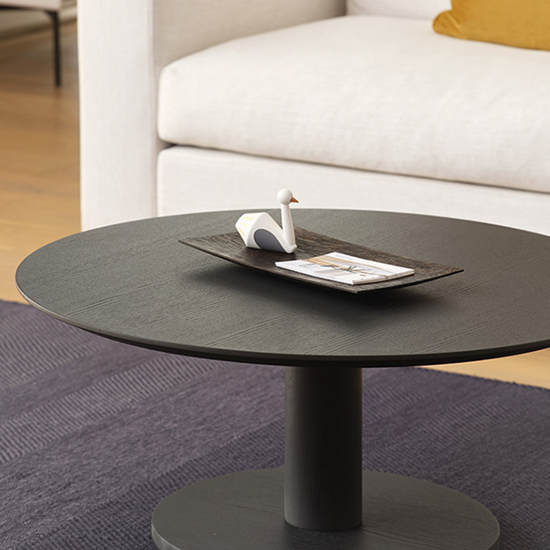 Table basse ronde au design élégant, Noir, noir, noir, noir