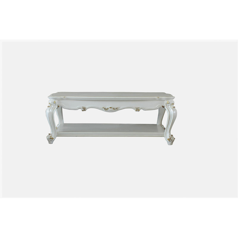 Antique pearl coffee table with base