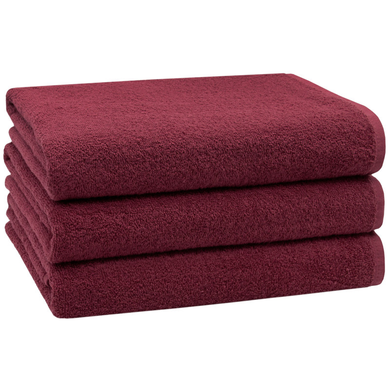 Midweight Bath Towel, Bordeaux