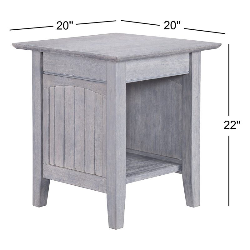 Glenni Solid Wood End Table