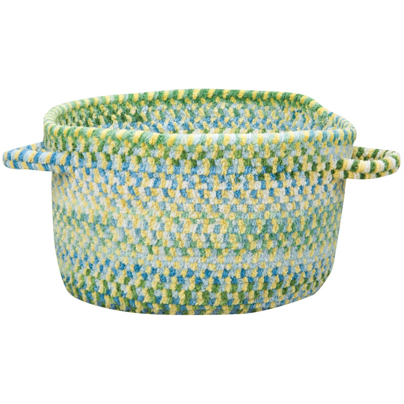 Highland Dunes Decorative Basket, Basket 12", Blue