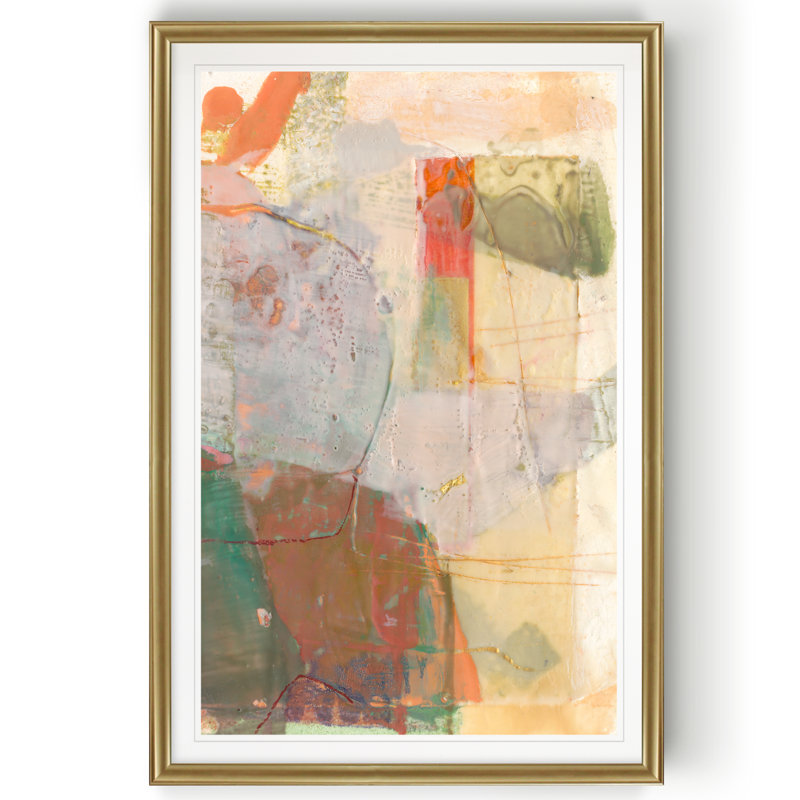 « ferly ii », toile tendue imprimée, H 26,5 po x l 36,5 po x P 1,5 po, Or