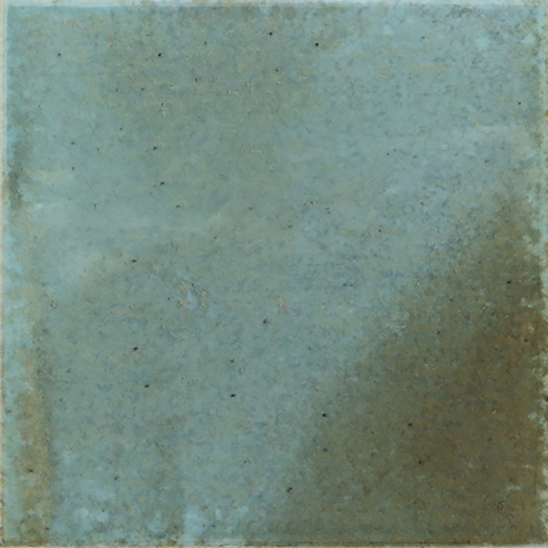 Carrelage carré en céramique brillante 3,94 po x 3,94 po Antiek (6,48 pieds carrés / caisse) (paquet de 60), Bleu
