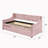 Elanah Upholstered Daybed with Trundle, Botton Tufted Design Bed-79958314-130575725
