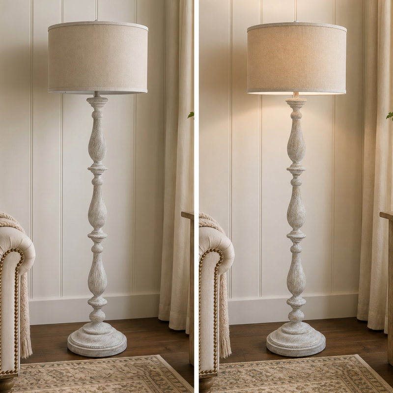 Lampe sur pied traditionnelle 62 po Ogden