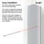 56-61" W  X 60" H Frameless Double Sliding Tub Door with 3/8" (10mm) Clear Tempered Glass, Shatter-Resistant Film & Installation Hole Locator-128553652